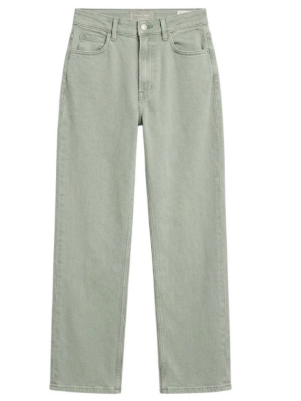 Everlane The Way High jean size 28 Tall sage green organic w